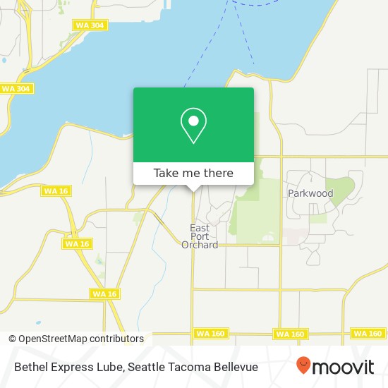 Bethel Express Lube map