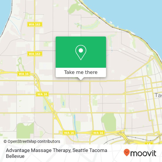 Advantage Massage Therapy map