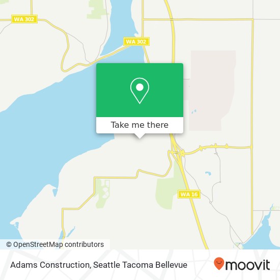 Mapa de Adams Construction