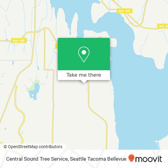 Central Sound Tree Service map