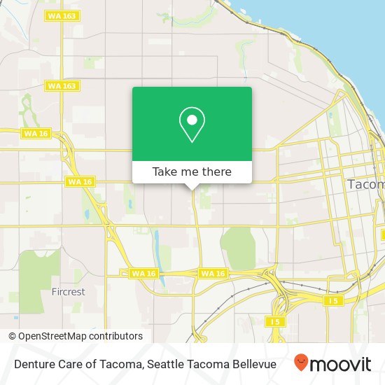 Mapa de Denture Care of Tacoma