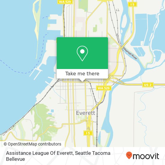 Mapa de Assistance League Of Everett