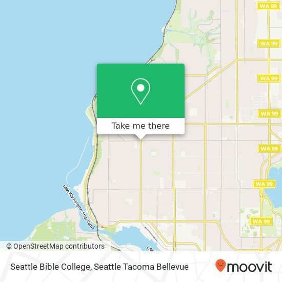 Seattle Bible College map