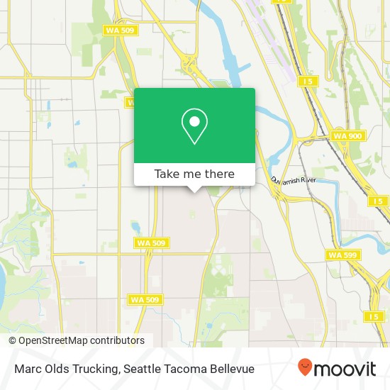 Marc Olds Trucking map