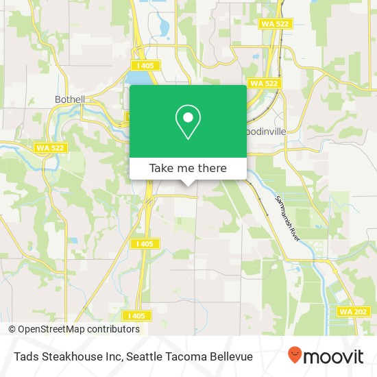 Tads Steakhouse Inc map