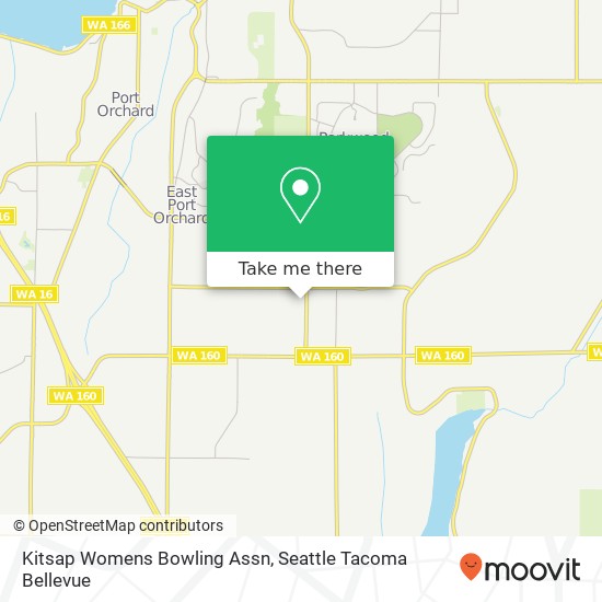 Kitsap Womens Bowling Assn map