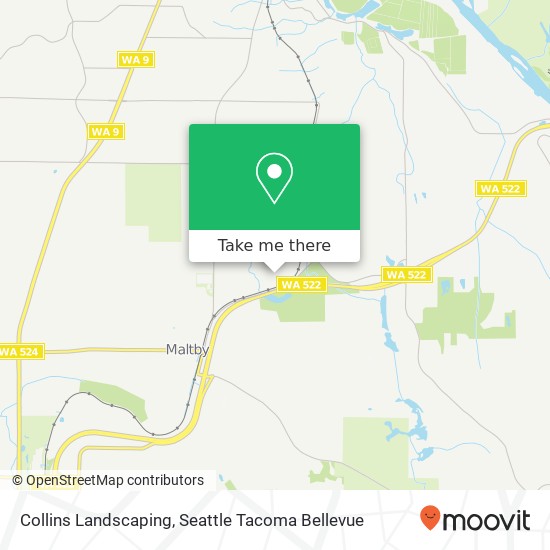 Collins Landscaping map