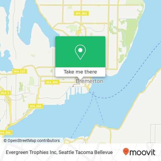 Mapa de Evergreen Trophies Inc