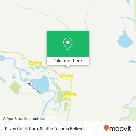 Raven Creek Corp map