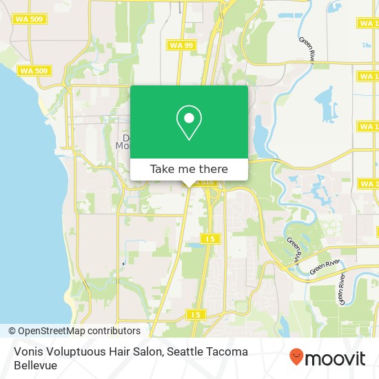 Mapa de Vonis Voluptuous Hair Salon