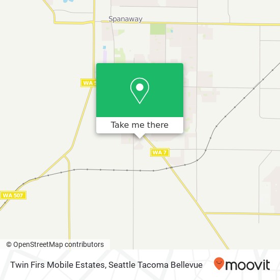 Twin Firs Mobile Estates map