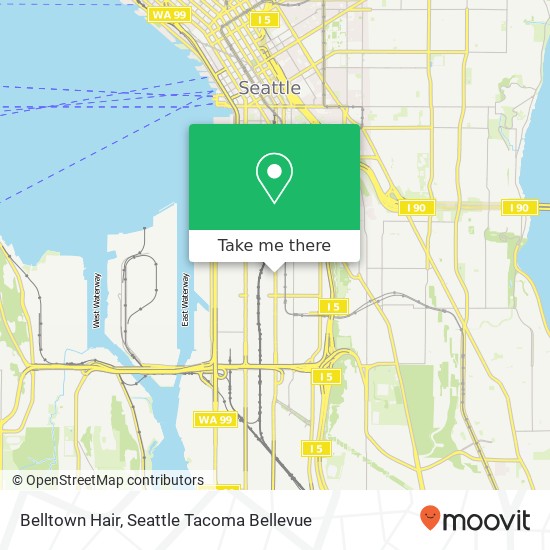 Belltown Hair map