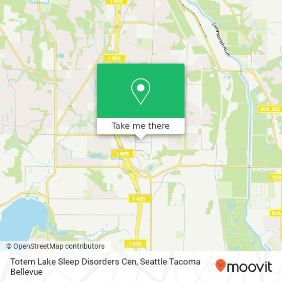 Totem Lake Sleep Disorders Cen map