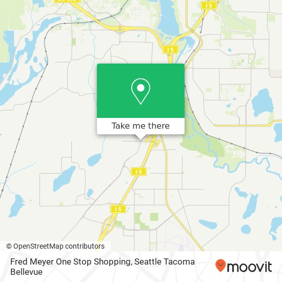 Mapa de Fred Meyer One Stop Shopping