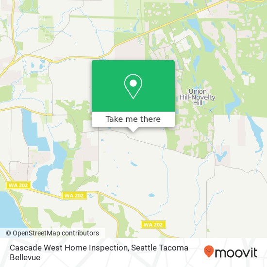 Cascade West Home Inspection map