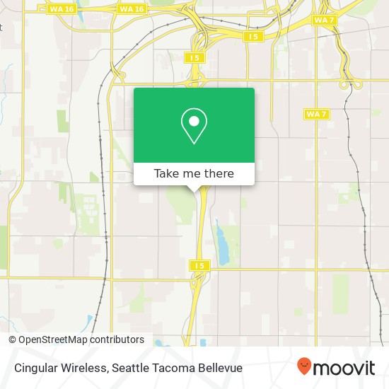 Mapa de Cingular Wireless