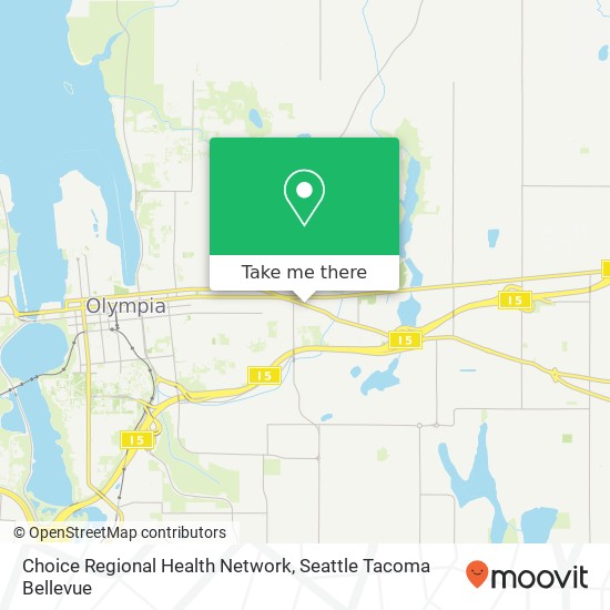 Choice Regional Health Network map