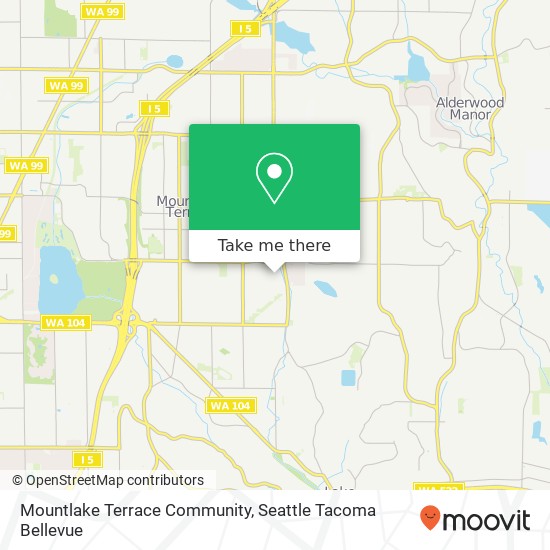 Mapa de Mountlake Terrace Community