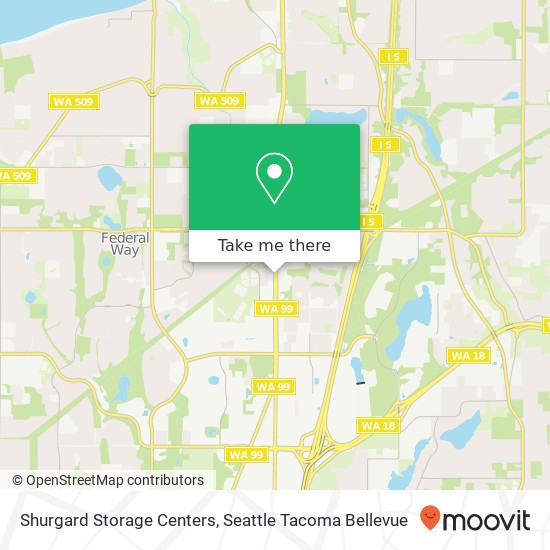 Shurgard Storage Centers map