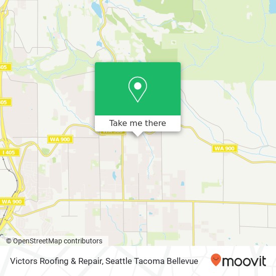 Victors Roofing & Repair map