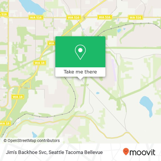 Jim's Backhoe Svc map