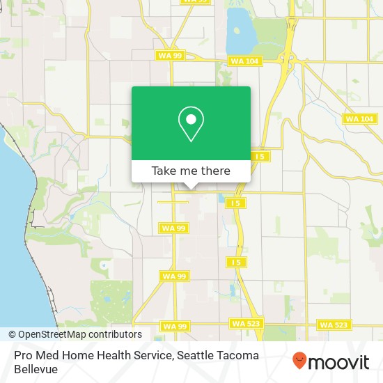 Pro Med Home Health Service map