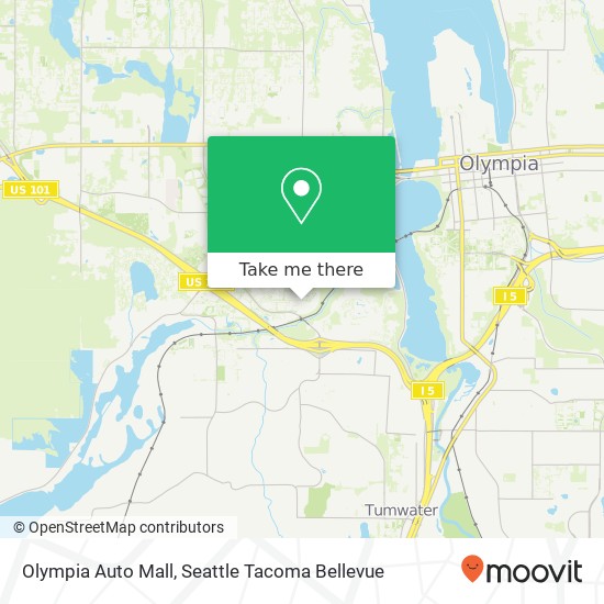 Olympia Auto Mall map