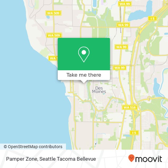 Pamper Zone map