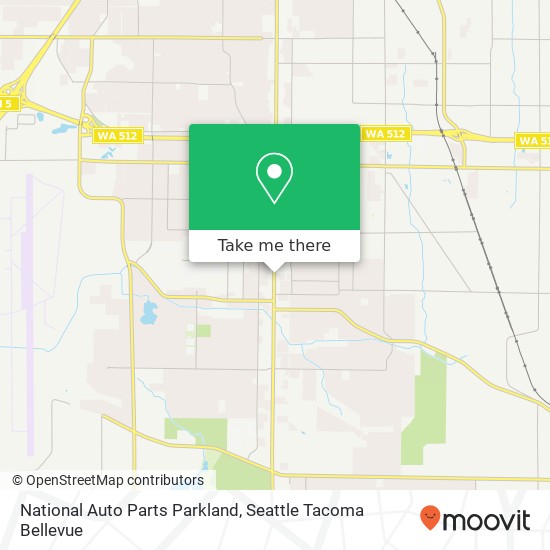 Mapa de National Auto Parts Parkland