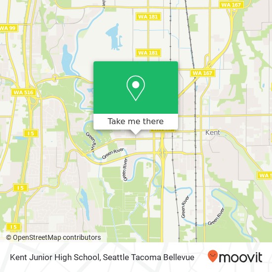 Kent Junior High School map