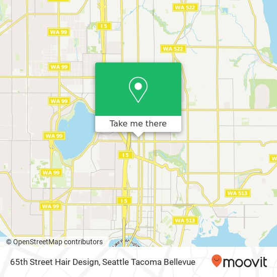 65th Street Hair Design map