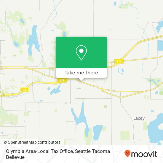 Olympia Area-Local Tax Office map