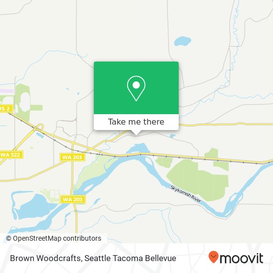 Mapa de Brown Woodcrafts