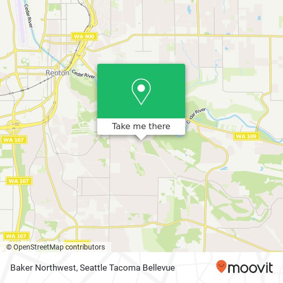 Mapa de Baker Northwest