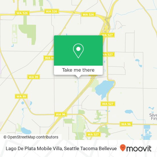 Mapa de Lago De Plata Mobile Villa