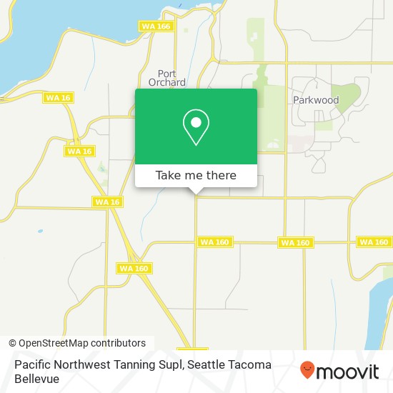 Mapa de Pacific Northwest Tanning Supl