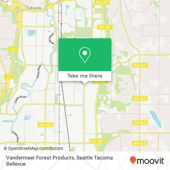 Mapa de Vandermeer Forest Products