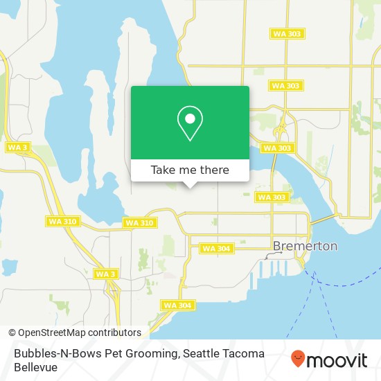 Bubbles-N-Bows Pet Grooming map