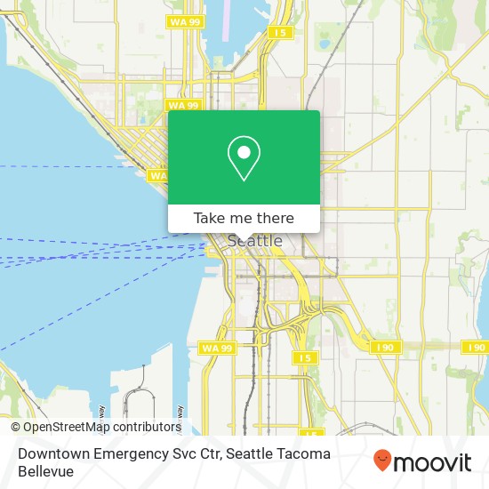 Downtown Emergency Svc Ctr map