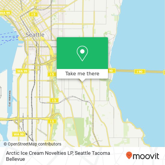 Arctic Ice Cream Novelties LP map