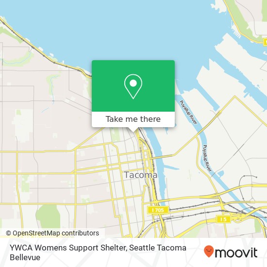 YWCA Womens Support Shelter map