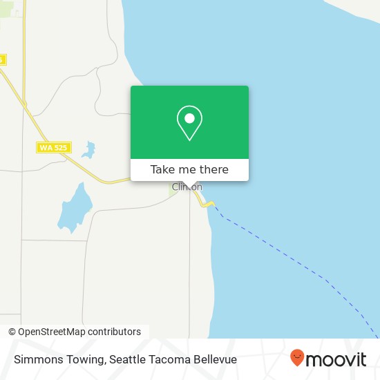 Simmons Towing map