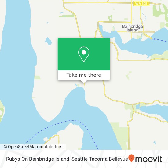 Mapa de Rubys On Bainbridge Island