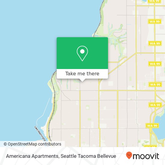 Americana Apartments map