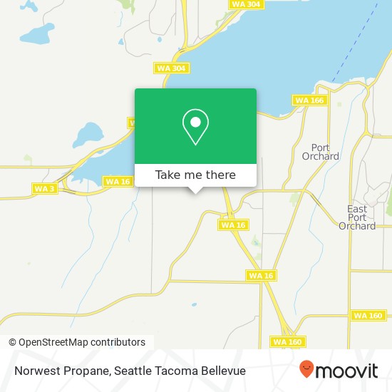 Mapa de Norwest Propane