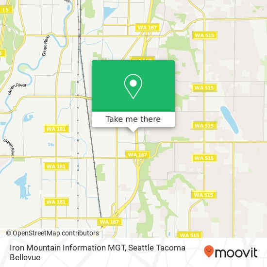 Iron Mountain Information MGT map