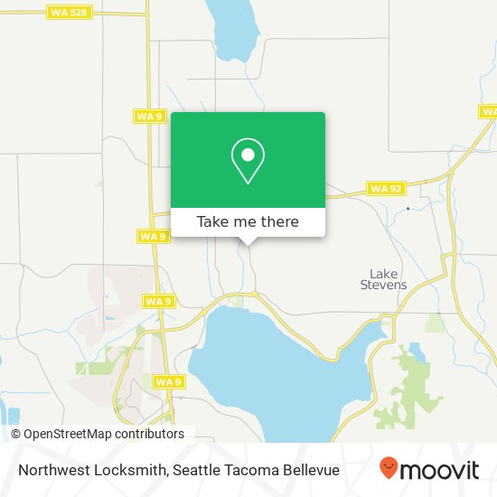 Northwest Locksmith map