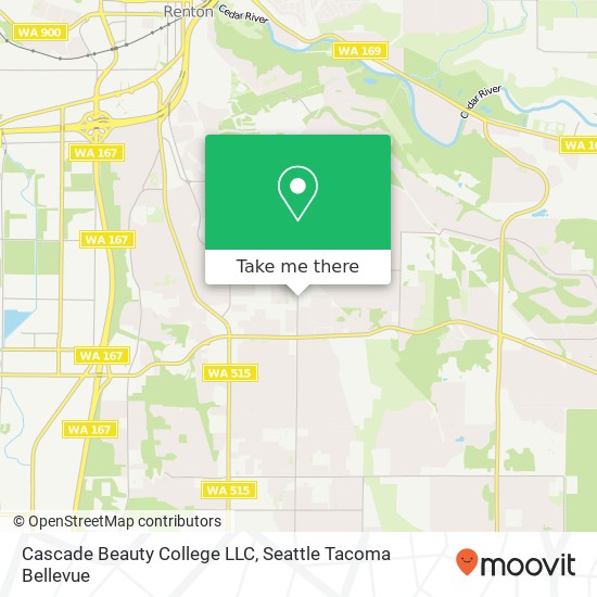 Mapa de Cascade Beauty College LLC