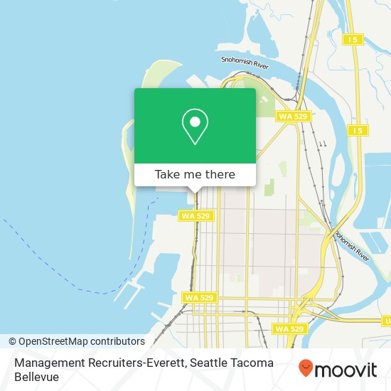 Mapa de Management Recruiters-Everett