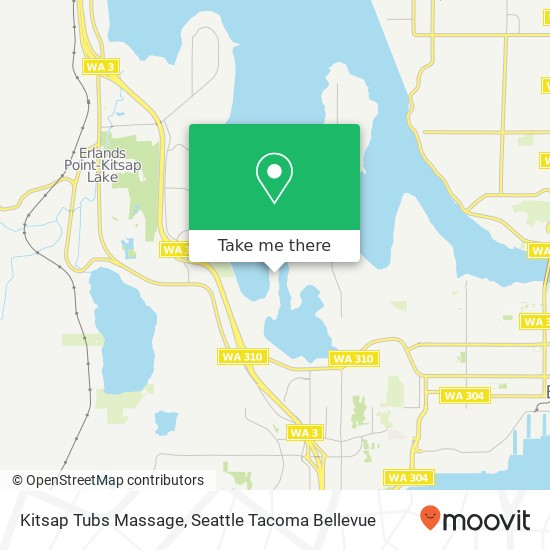 Kitsap Tubs Massage map